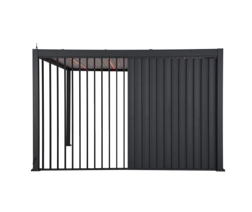 Vertikaalne lamellsein varikatusele MIRADOR-111 4m, tumehall