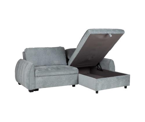 Nurgadiivanvoodi CLOUD 226x95/160x88cm, sinakasroheline