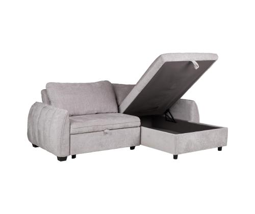 Nurgadiivanvoodi CLOUD 226x95/160x88cm, helehall