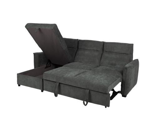 Nurgadiivanvoodi SCALA 244x155/88xH102cm, oliiviroheline