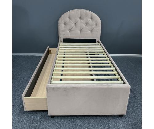 Voodi LARA 90x205cm, ilma madratsita, šampanja