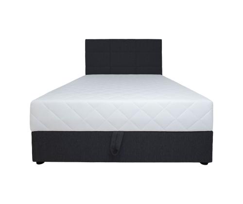 Kontinentaalvoodi LEIKO 140x200cm, must