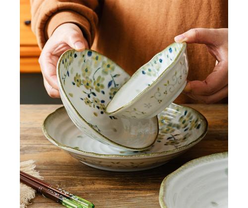 Taldrik HIDAMARI D22xH4cm kass ja kirsiõied