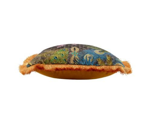 Padi GLAMUUR 45x45cm lukuga, karvase äärega, paabulind, kangas 50% puuvill, 50% polüester, kangas 044/317