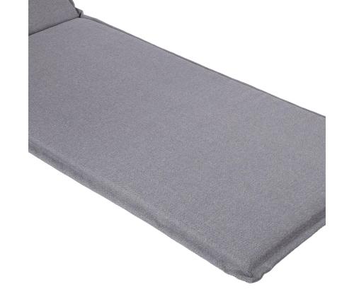 Lamamistooli kate WICKER 55x195x3cm, hall,  kangas 468, 100% polüester