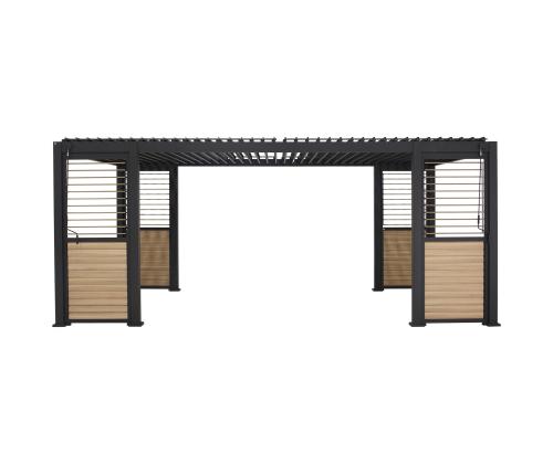 Varikatus MIRADOR-111 lamellseintega 3x6m, tumehall