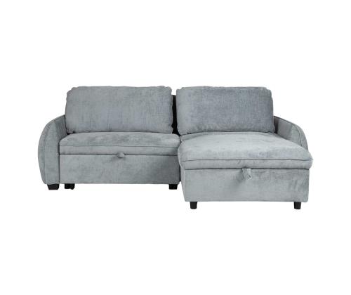 Nurgadiivanvoodi CLOUD 226x95/160x88cm, sinakasroheline