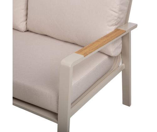 Aiamööblikomplekt UPLAND laud ja nurgadiivan, beež