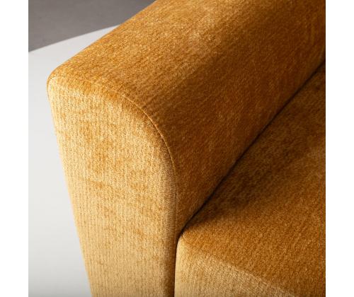 Nurgadiivanvoodi INGA 217x92/160xH92cm, kollane