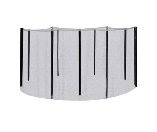 Turvavõrk D426cm batuudile, postidega, must