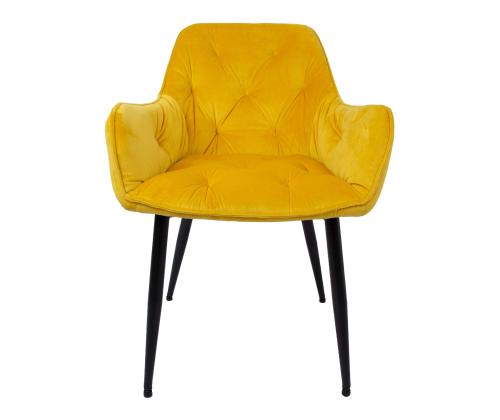 Tool BRITA 58x63H83cm, kollane samet