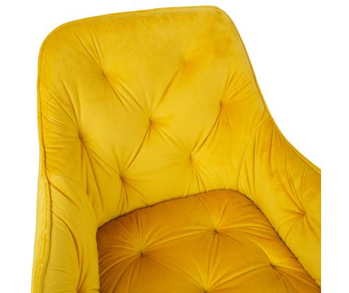 Tool BRITA 58x63H83cm, kollane samet