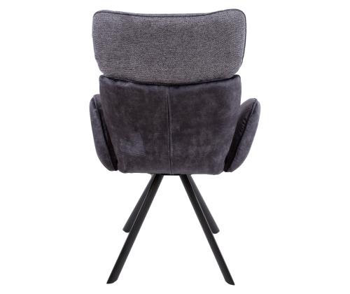 Tool EDDY käetugedega 63x55xH89cm, tumehall samet