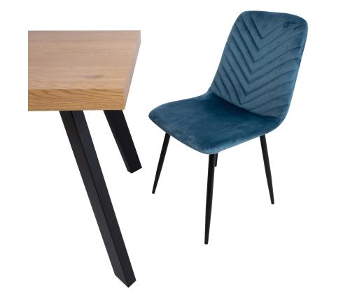 Tool BRIE 45x53xH89cm, sinine samet