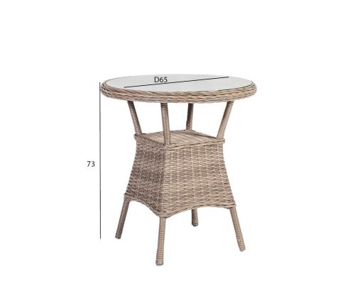 Laud TOSCANA D65xH73cm, beež