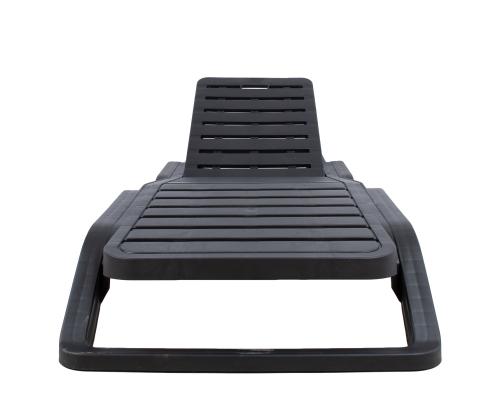 Lamamistool SCIROCCO 71x187xH44cm, tumehall, plastik