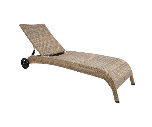 Lamamistool WICKER 73x196xH99cm, cappuccino