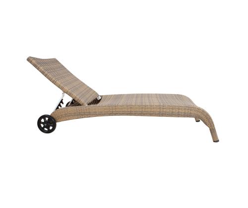 Lamamistool WICKER 73x196xH99cm, cappuccino