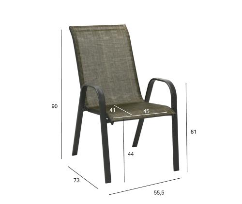 Tool DUBLIN 55,5x73xH90cm, kuldpruun