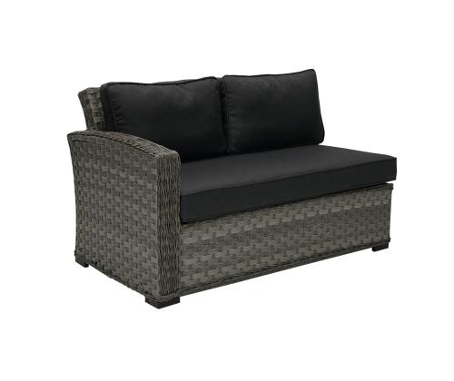 Mooduldiivan GENEVA 2-kohaline 132x81xH78, vasaku käetoega, hall