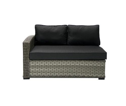 Mooduldiivan GENEVA 2-kohaline 132x81xH78, vasaku käetoega, hall