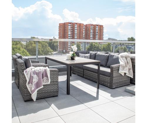 Mooduldiivan GENEVA 2-kohaline 132x81xH78cm, parema käetoega, hall