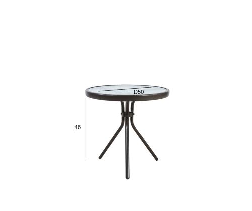 Laud DUBLIN D50xH46cm, tumepruun