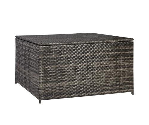 Padjakast WICKER 140x80xH65cm, tumepruun, terasraam, plastikpunutis