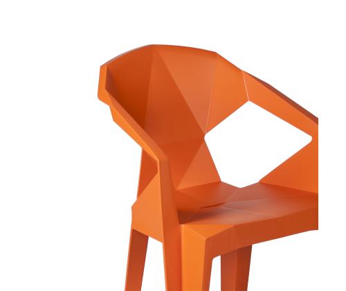 Tool MUZE 56x50,6xH80cm, oranž plastik