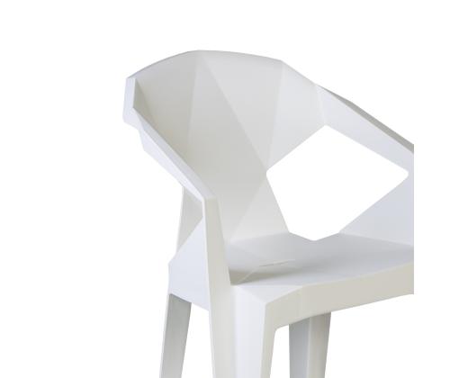 Tool MUZE 56x50,6xH80cm, valge plastik