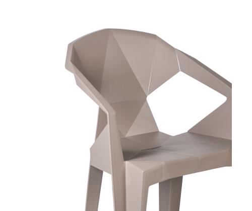 Tool MUZE 56x50,6xH80cm, taupe plastik