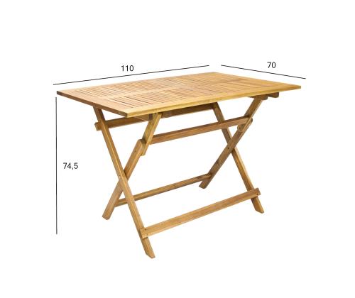 Laud FINLAY 110x70xH74,5cm, akaatsia