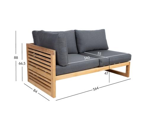 Mooduldiivan SERENITY 2-kohaline, parema käetoega