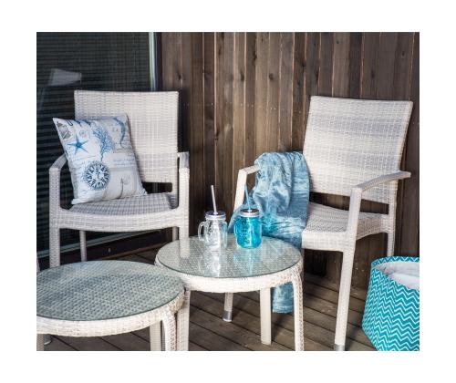 Tool WICKER-3 käetugedaega 59x66xH91cm, beeþ