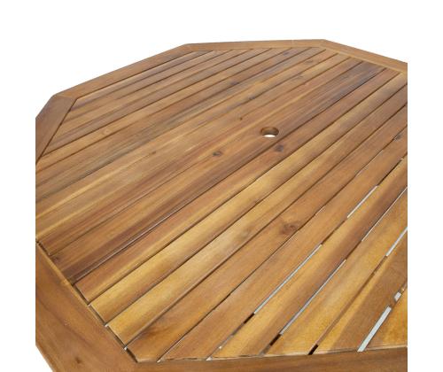 Laud FINLAY 120x120xH72cm, 8-nurkne, akaatsia