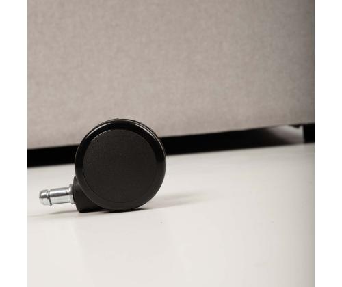 Toolirattad MIKE 5tk, 60mm, must plastik