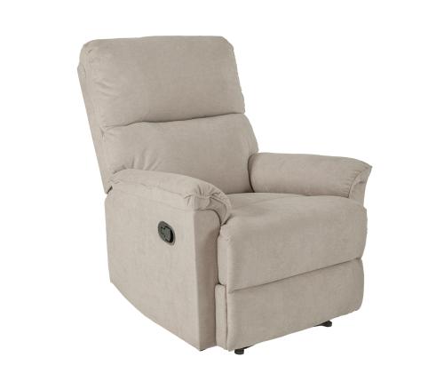 Tugitool GUSTAV manuaalne recliner 80x92xH104cm, taupe