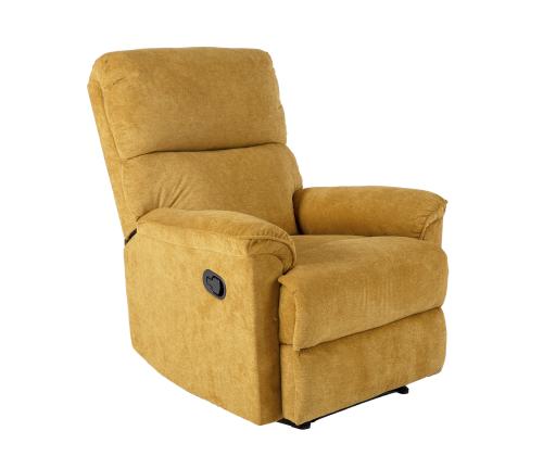 Tugitool GUSTAV manuaalne recliner 80x92xH104cm, kollane