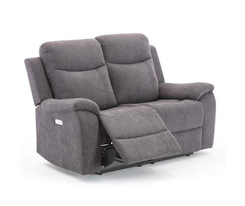 Diivan MILO 2-kohaline elektriline recliner, hall