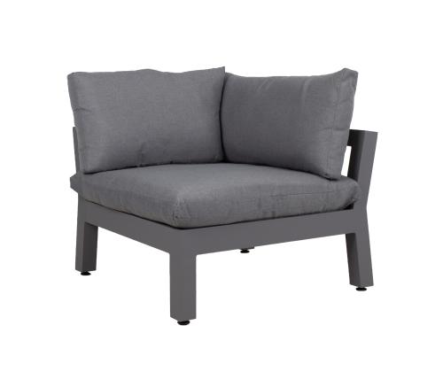 Diivani nurgamoodul FLUFFY, hall, 93x93xH66cm