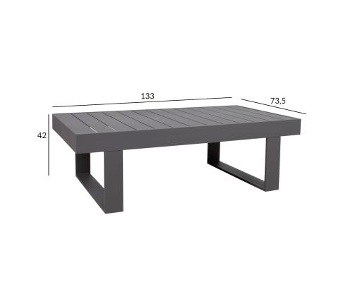 Diivanilaud FLUFFY 133x73,5xH42cm, hall