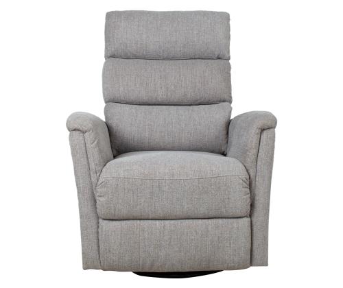 Tugitool BARCLAY manuaalne recliner, pöörlev ja kiikuv, helehall