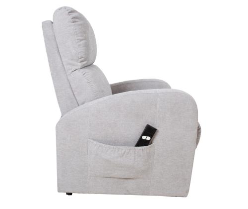 Tugitool BARNY elektriline lift recliner 72x93xH104cm, helehall