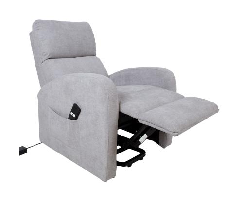 Tugitool BARNY elektriline lift recliner 72x93xH104cm, helehall