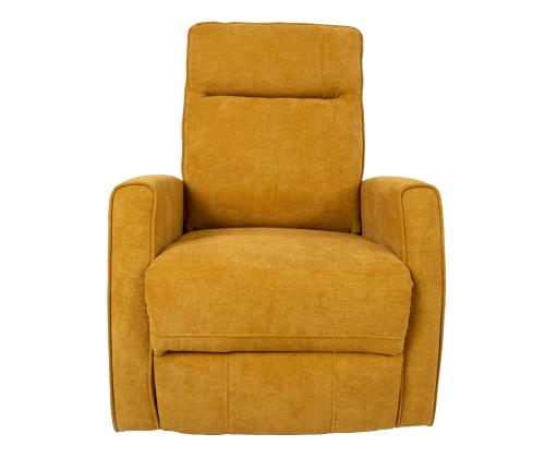 Tugitool EDDY kiikuv ja pöörlev manuaalne recliner 76x96xH103cm, kollane