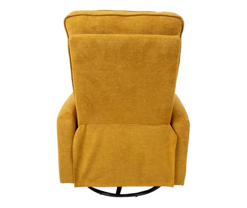 Tugitool EDDY kiikuv ja pöörlev manuaalne recliner 76x96xH103cm, kollane