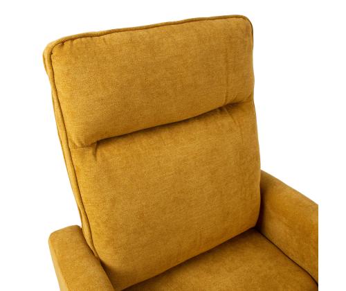 Tugitool EDDY kiikuv ja pöörlev manuaalne recliner 76x96xH103cm, kollane