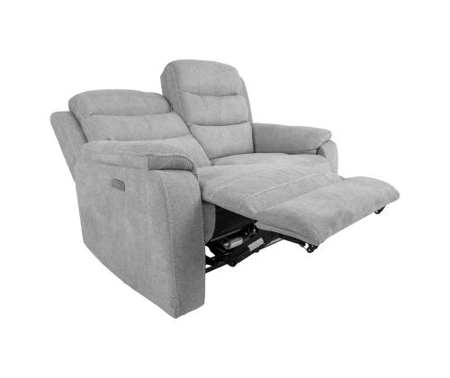 Diivan MIMI 2-kohaline elektriline recliner, helehall