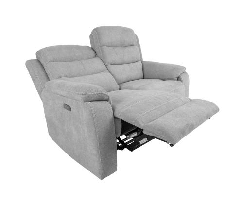 Diivan MIMI 2-kohaline elektriline recliner, helehall