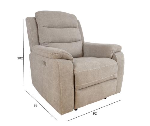 Tugitool MIMI elektriline recliner, helehall